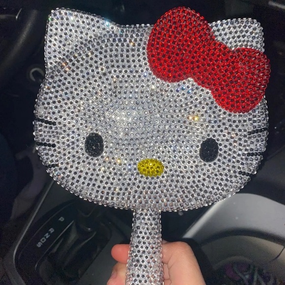 HELLO KITTY BLING HANDHELD MIRROR - Picture 2 of 7